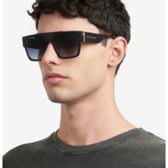 Marc Jacobs MARC 757/S 0KB7 9O Sunglasses Grey Square Frame, Grey Lenses - Picture 6 of 12